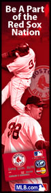 Boston Red Sox ad for MBNA. Actual size of banner 160 x 600 pixels