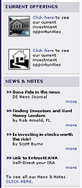 Content Management System to update News & Notes and Current Offerings.