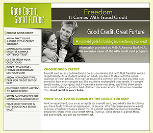 American Bar Association, Good Credit, Great Furture Campaign.